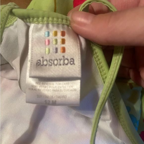 Absorba baby swim with ruffles 12M EUC like new - Picture 3 of 3